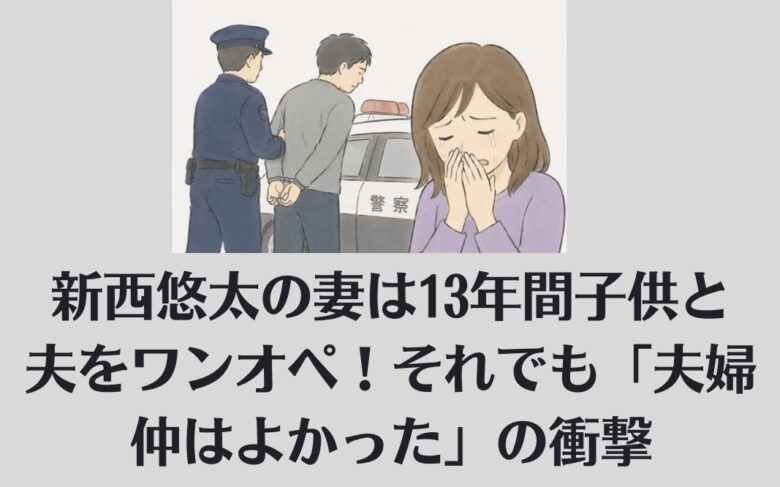 新西悠太の妻は13年間子供と夫をワンオペ！それでも「夫婦仲はよかった」の衝撃